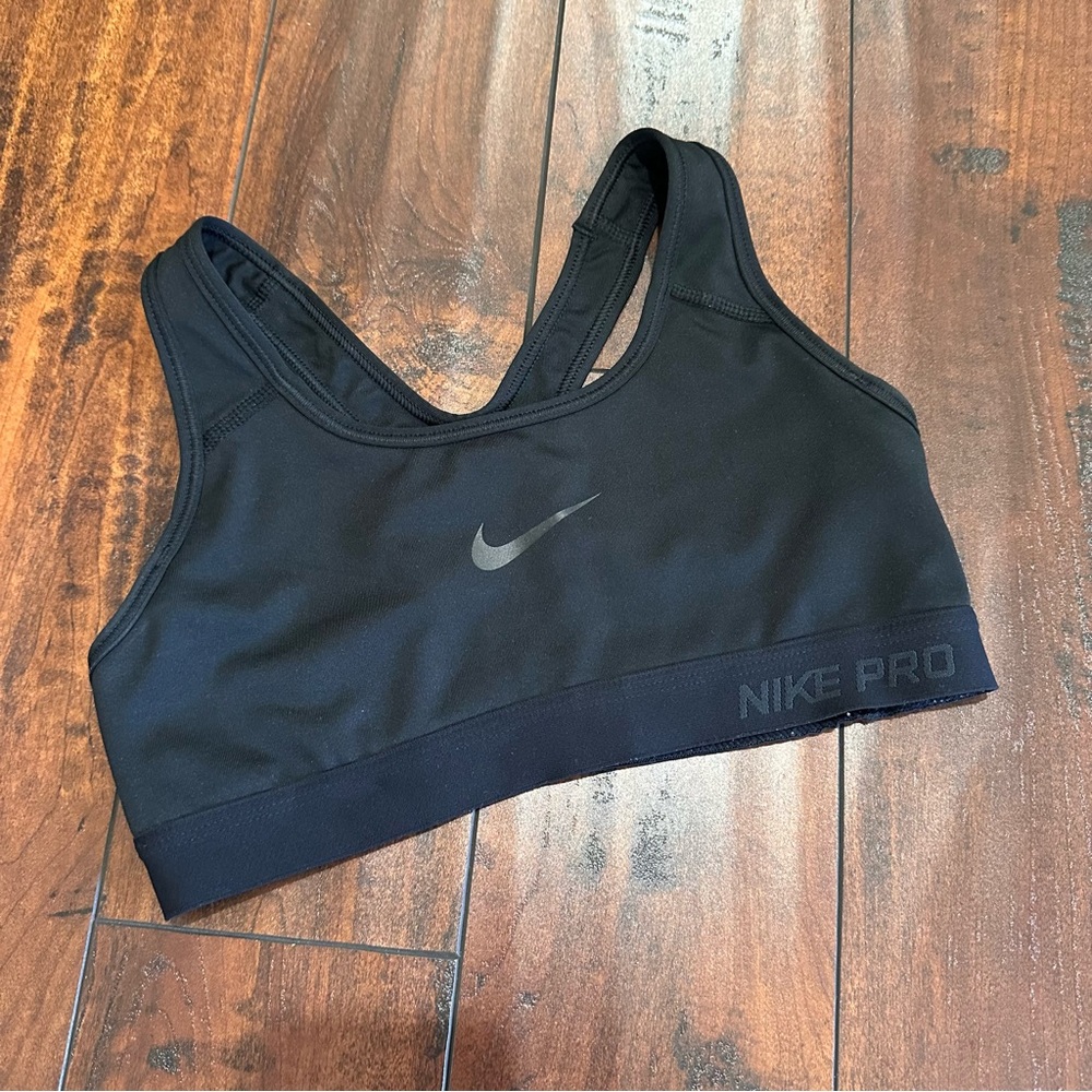 Nike Pro Dri-Fit Black Sports Bra Size XS